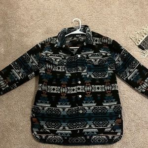 Aztec Print Shacket